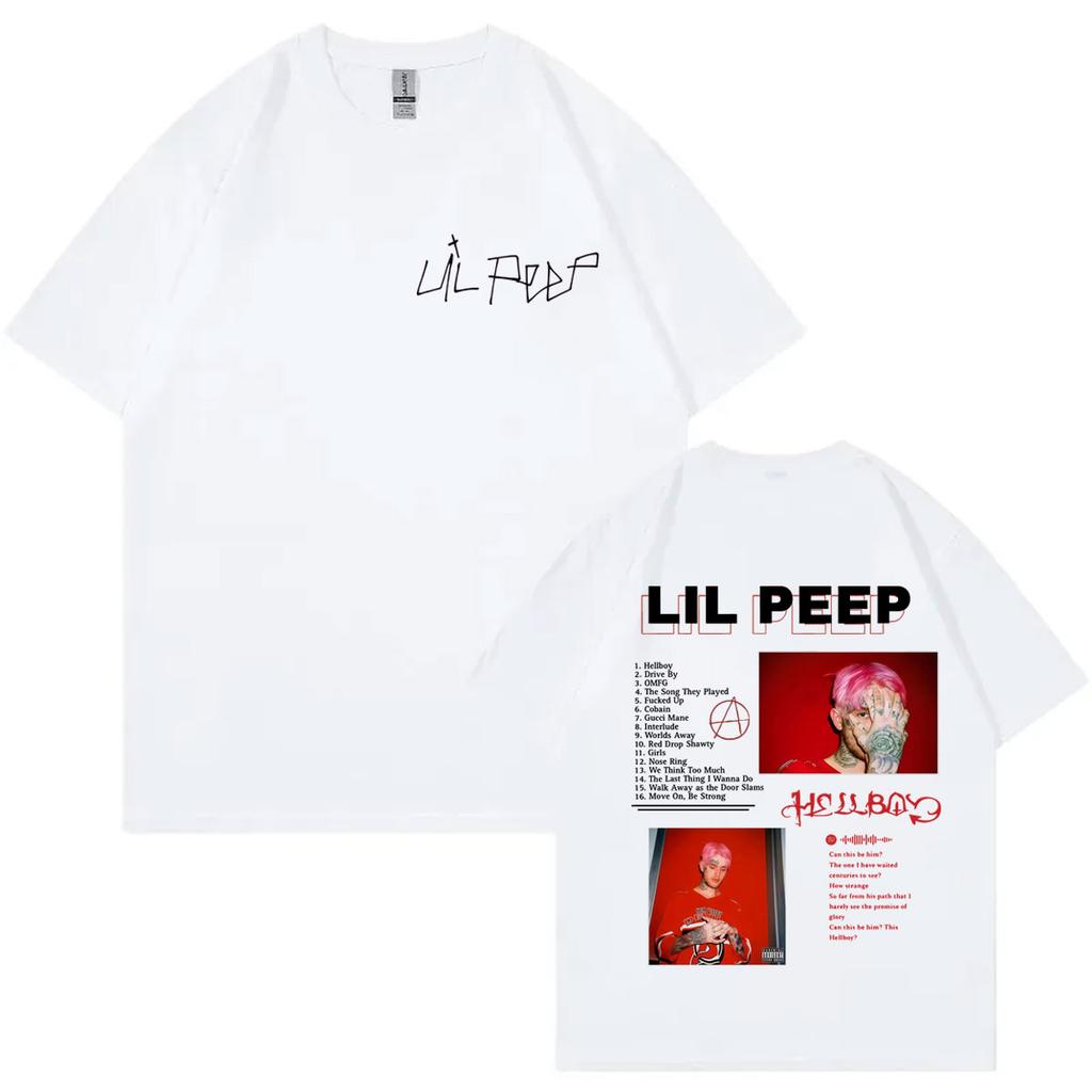 Rapper Lil Peep Album Merch Tshirt Men Women Clothing Harajuku Hip Hop Short Sleeve Tshirts Fashion Casual Oversized T Shirts
