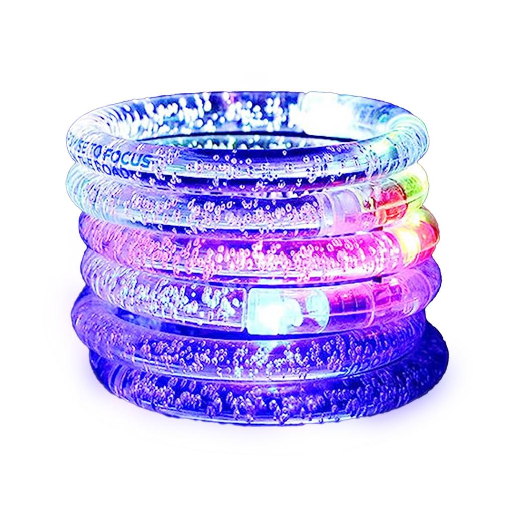 Xuptor LED Acrilic Set de Festival Perfect pentru Vară și Culori Roșu și Albastru Brățări, Jucării Luminoase, 30, Festivaluri, Evenimente, Premii,