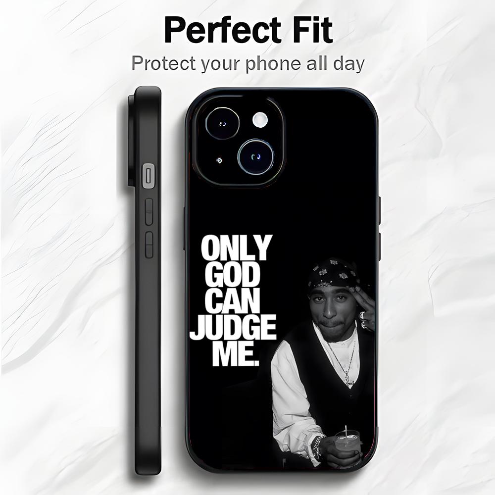 Rap Amerikanischer Sänger T-Tupac Shakur Handyhülle Handyhülle Weiche Verpackung Leicht Für iPhone17 16 15 14 13ProMax
