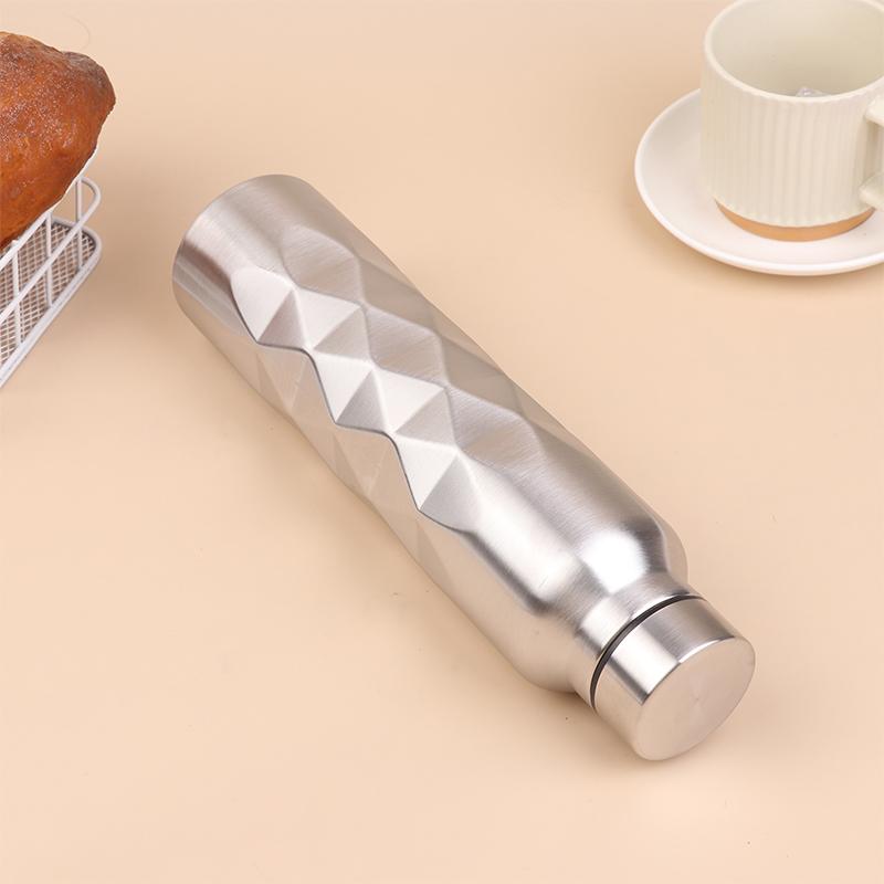 1000Ml Large Capacity Single-Wall Stainless Steel Water Bottle Leak-Proof Sport Flask For Fitness Gym Camping
