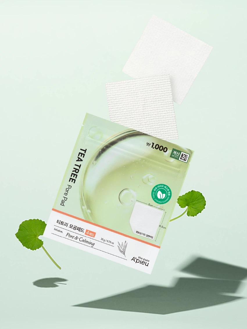 A PIEU The Pure Tea Tree Pore Pad 4 pads * 5 packs
