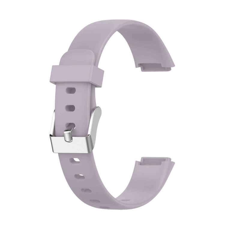 For Fitbit Luxe Silicone Color Buckle Watch Band, Size:S(White)
