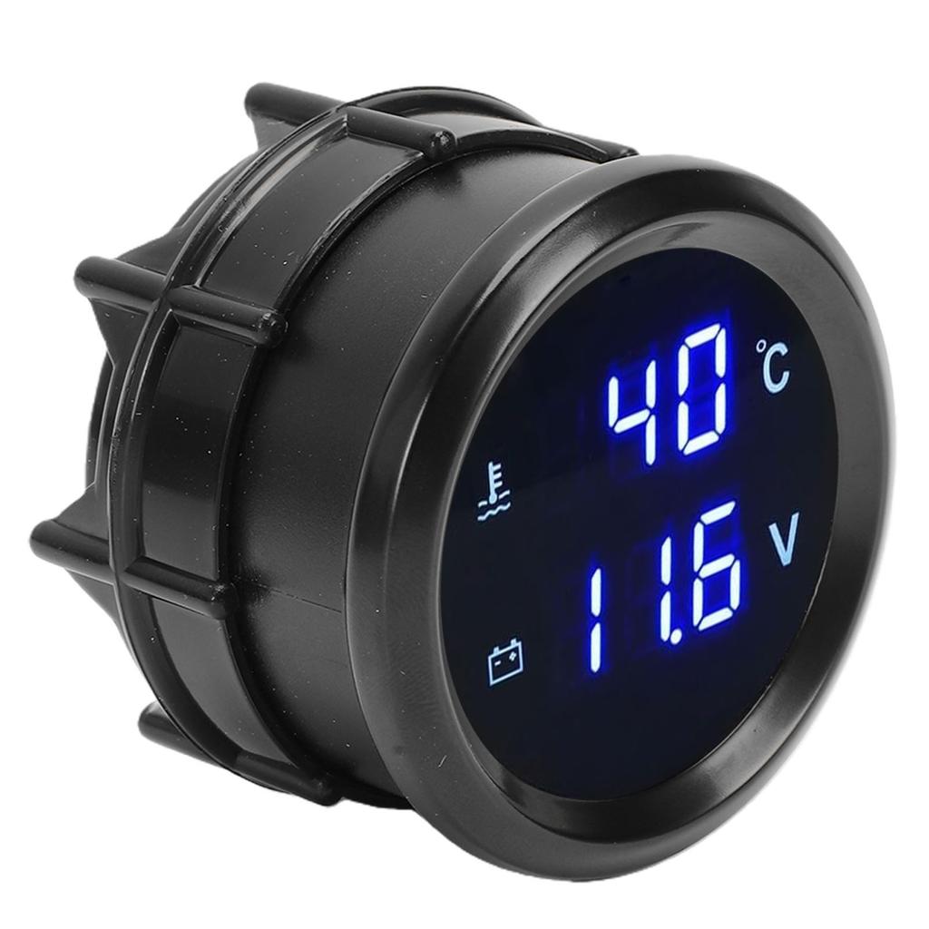 Digital Dual Water Temp Voltmeter 1 8 Inch NPT Thread 52mm 2 in 1 Car Voltmeter and Water Temperature Gauge