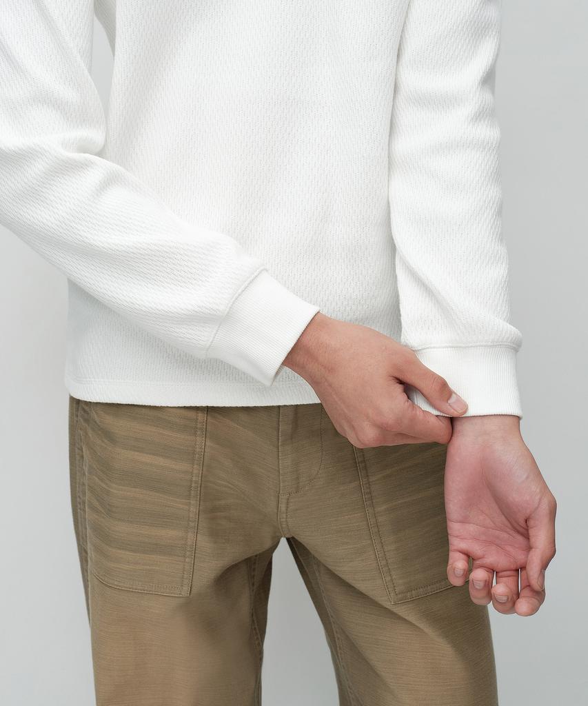 MUSINSA STANDARD Thermal Basic Crew Neck Long Sleeve T-Shirt [Ivory]