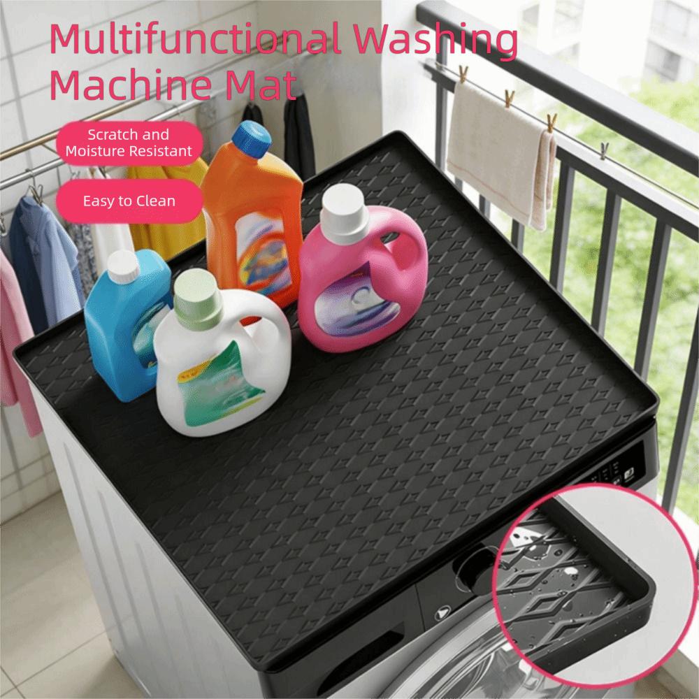 Non-Slip Washing Machine Protector Mat Waterproof Thickened Washer Dryer Top Storage Mat Washable Easy To Clean