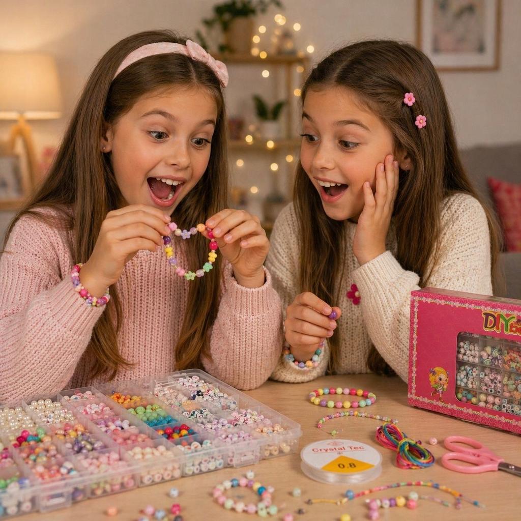 DIY Bead Set 900pcs Creative Bracelets + Accessories