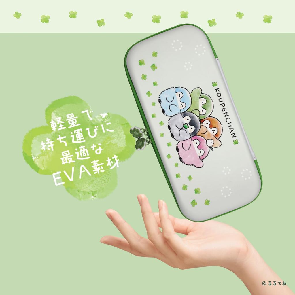 Allone EVA Color Case for Gaming Koepen-chan 14.5×4×30cm Switch 2 Portable Protection Scratches Dirt Double Zipper Inner Pocket Lightweight Character