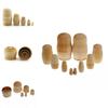 Beautiful Five Layer Russian Nesting Dolls Crafted From Natural Wood For Diy Projects