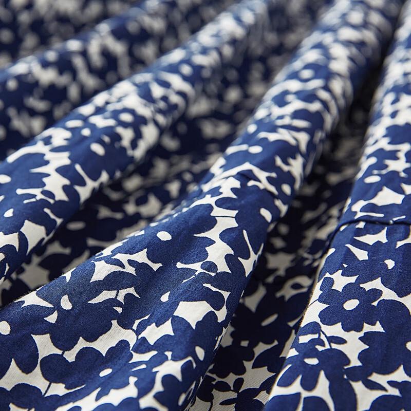 Retro Floral High-Waisted Mid-Length Skirt