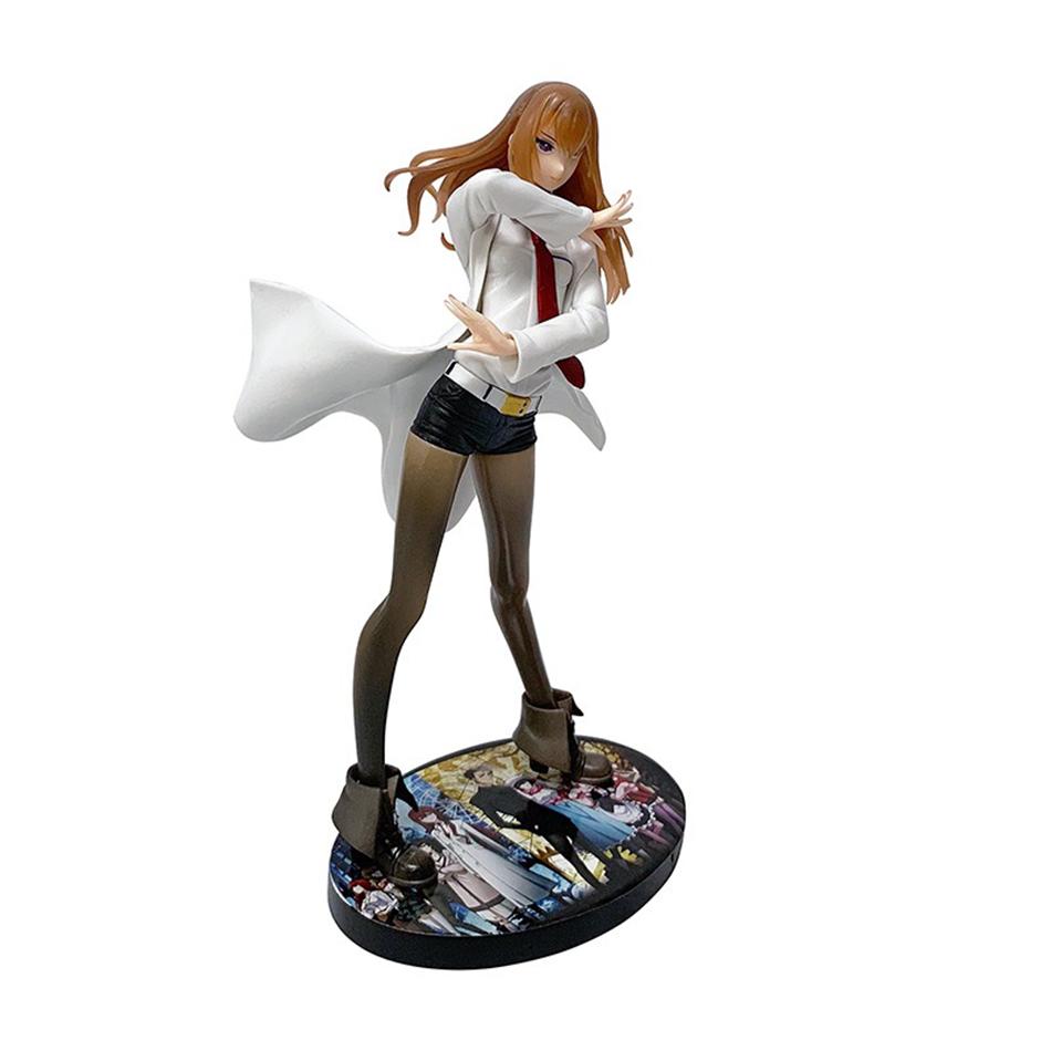 Anime-Steine;Gate Makise Kurisu Dream Tech Figur Mantelstil Stehendes Modell Spielzeugpuppe Actionfigur PVC