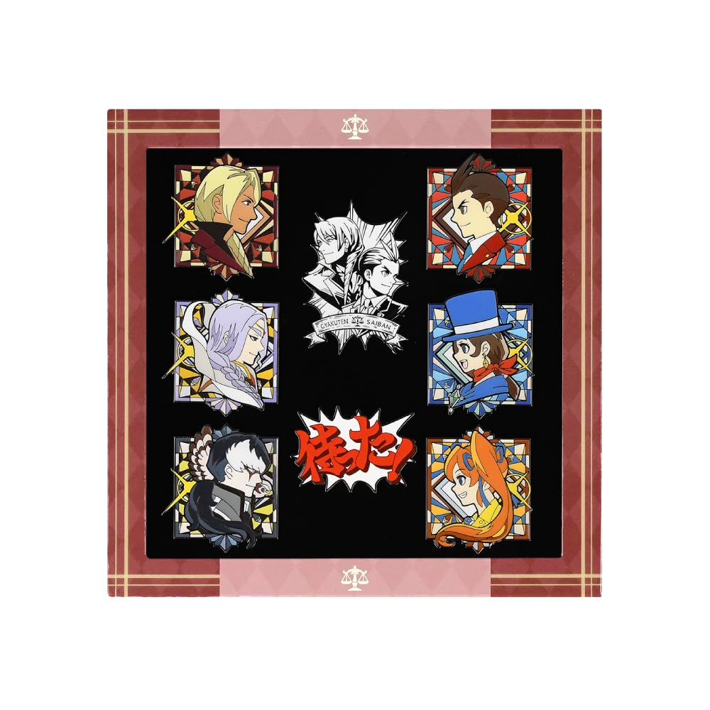 

[Officially Licensed Product] Ace Attorney 456 Pin Badge Set