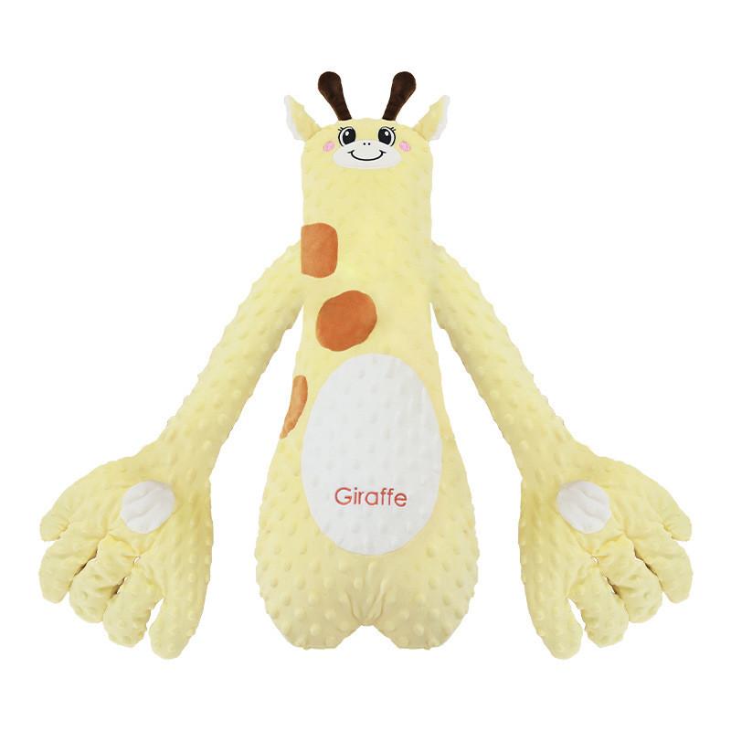 Cartoon Giraffe Bunny Baby Plush Pillow Interactive Touch With Music Appease