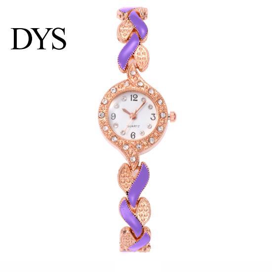 Fashion Women Shiny Rhinestone Quartz Analog Bracelet Dress Wrist Watch Gift