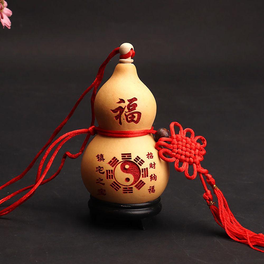 Feng Shui Tai Chi Bring Wealth and Luck Home Decor Housewarming Gift Gourd Crafts Hanging Ornament