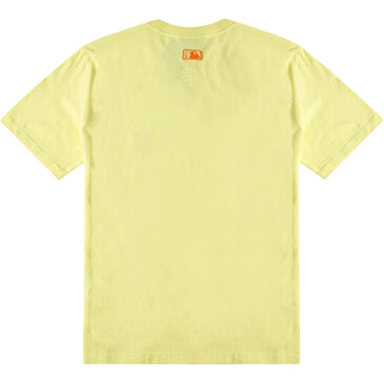 New MLB T Shirts Unisex Yellow 3ATSEC323-14YEL