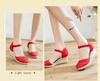 Women's Ethnic Style Summer Wedge Sandals - Breathable Linen with One-Strap Buckle and High Heel Design