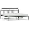 VidaXL Metal Bed Frame with Black Headboard 193x203 Cm 353641