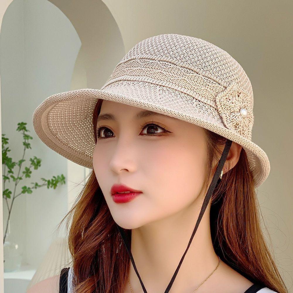 Summer Women's Hat Fresh Sunshade Hat Grass Hat Fisherman Hat Simple and Versatile Sun Hat Women