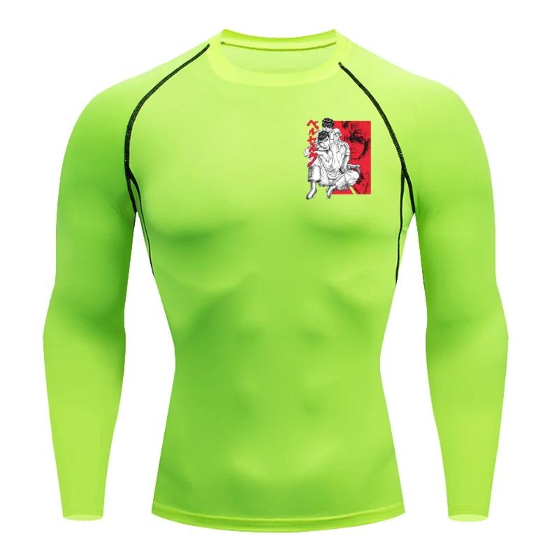 Herren Sommer Sport Kompressions-T-Shirt Atmungsaktiv Schnelltrocknend Hochelastisch Kurzarm-Tee mit Kühner Armor Guts Grafik Fitnessstudio