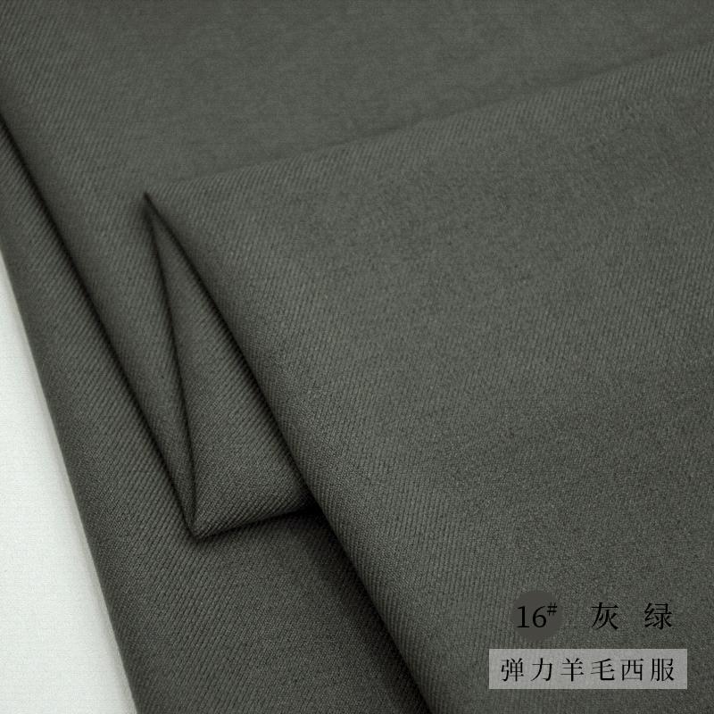 Woolen Thick Little Stretch Fabric DIY Sewing Suits Blazer Pants Autum Winter Worsted Elastic Wool Fabrics 420G/M Stoff