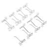 15pcs Gridwall Peg Hooks Panel Display Hooks Gridwall Hooks Gridwall Display Hooks for Retail Shop Garages Workshops