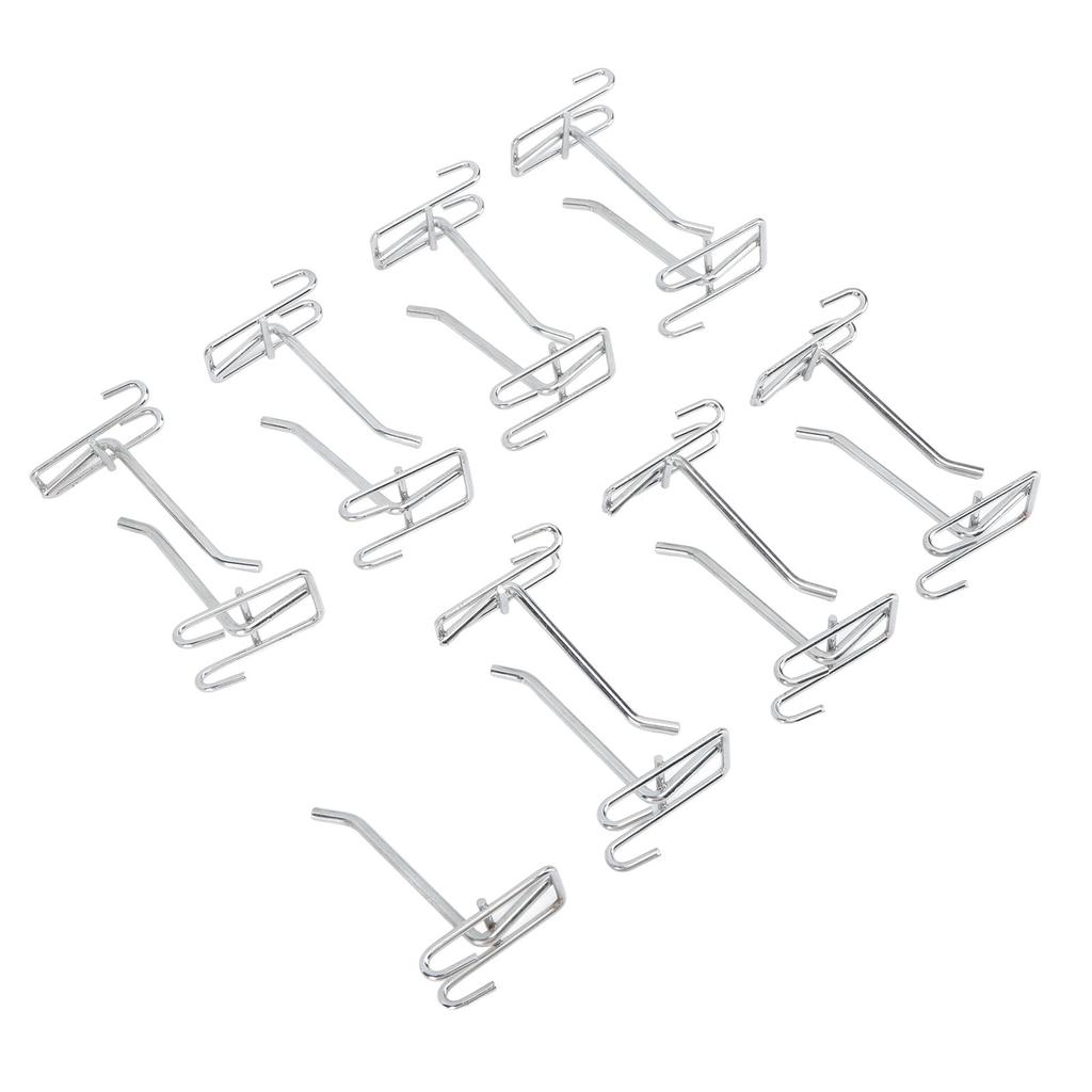 15pcs Gridwall Peg Hooks Panel Display Hooks Gridwall Hooks Gridwall Display Hooks for Retail Shop Garages Workshops