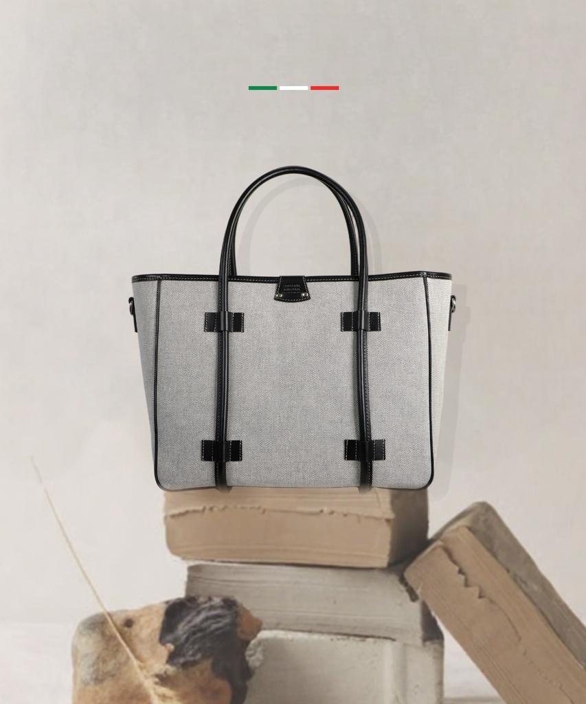 Selloria Diparma Classic Canvas De Goa Tote Bag [Black]