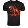 Flaming Pitbull Street Dog T-Shirt - Fire Dog Power Graphic Tee