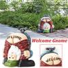 Charming Handstand Gnome Statue Featuring Funny Welcome Design For Your Garden