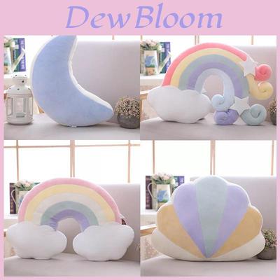 Colorful Rainbow Plush Sofa Pillow Cushion For Cozy Home Decoration And Playtime Fun