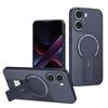 For Poco X7 Pro Luxury Shockproof Magnetic Bracket Case For POCO X7 Po Silicone Bumper With Holder Stand Cover Poco X7 Pro Cover