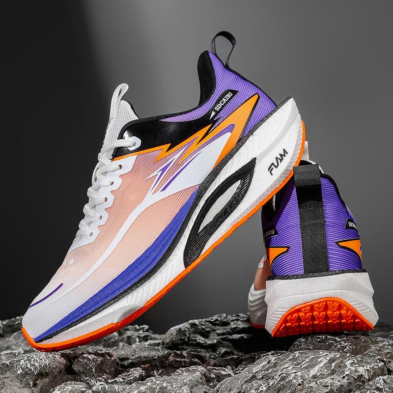 Men'S Running Shoes Race Premium Trainers Off-Road Anti-slip Outdoor Mesh Couple Footwear Sneaker Cushioned Ventilated Style Footwear