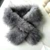 Fake Fur Long Scarf Soft Plush Fur Decor Winter Fluffy Warm Scarf Thick Luxury Wraps Shawl For Women