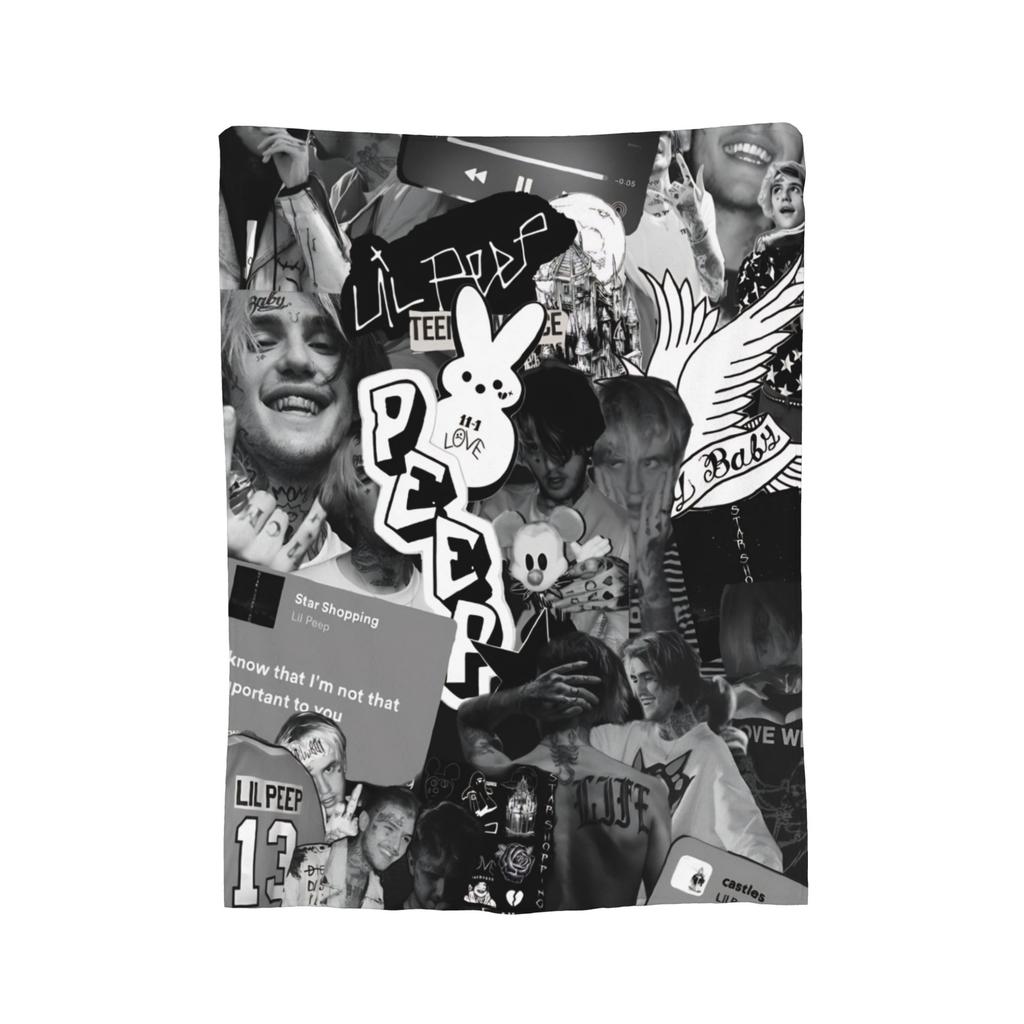 Lil Peep Cool Rapper Blanket Super Soft Warm Throw Blankets for Couch 50x60 Inch Multiple Sizes Quilt