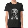 Golden Retriever Pillow Unisex T Shirt, Pure Cotton Premium Print, Durable, Casual Fashion. They See You As A Friend,I See You As A Pillow Graphic Tee