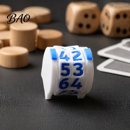 Compteur PLA Imprimé en 3D Compteur Rotatif à Roue à 2 Chiffres Outil Manuel Rotatif de Suivi de Vie pour Jeu de Société ou de Cartes Score Facile à Lire