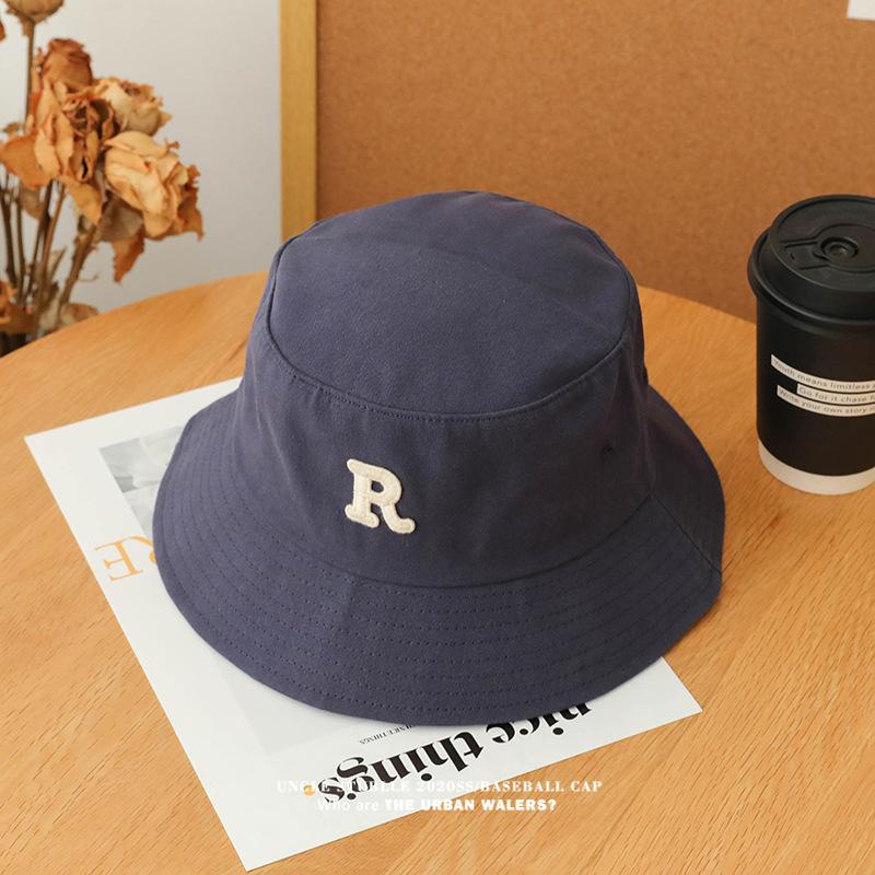 R Letter Fisherman Hat Unisex Spring/summer Sun Visor Hat Outdoor Travel Beach Camping Casual Hat