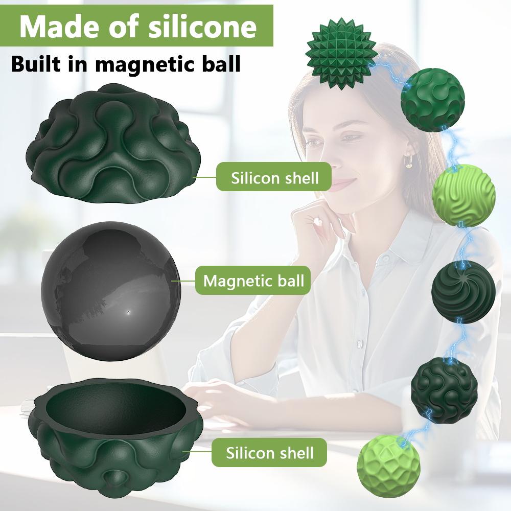 Upgraded Silicone Magneti Balls Fidget Toy Kids Miniature Model Hand Sensory Toy Relax Gadget for Adults and Kid