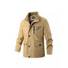 Jacket Men's Spring and Autumn Jacket Casual Sports Lapel Trench Coat Korean Version Trendy Multi-pocket Pure Cotton Jacket
