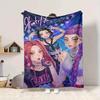 1PC Huntrix, K POP Blanket, Throw For Sofa, Bed, Travel, Camping, Livingroom,
