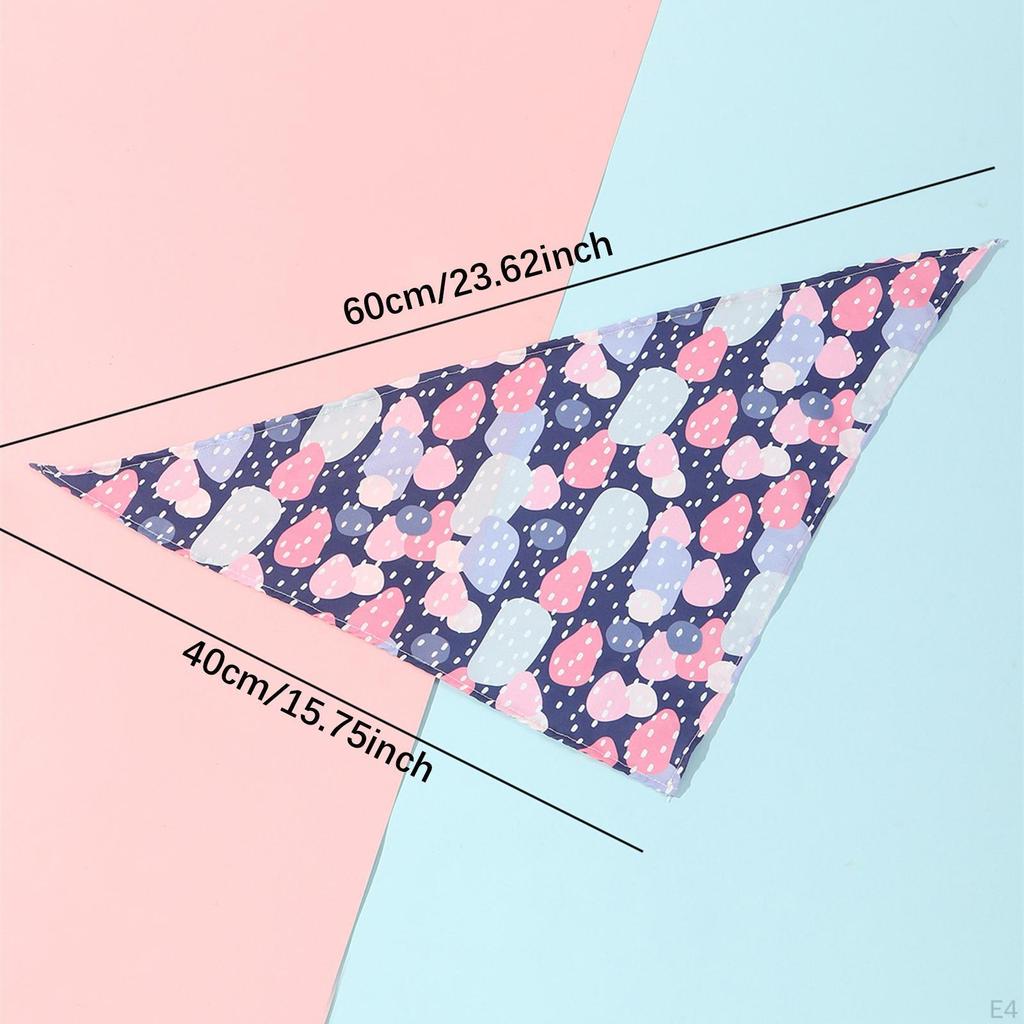 Dog Bandana Bib Breathable Summer Costume Accessories Decoration Washable Puppy Kerchief Holiday