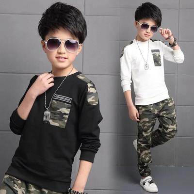 Children's Spring Clothes, Children's Spring and Autumn Sports Suits, Boys' Clothes, Spring Camouflage Clothes, Two-piece Suit