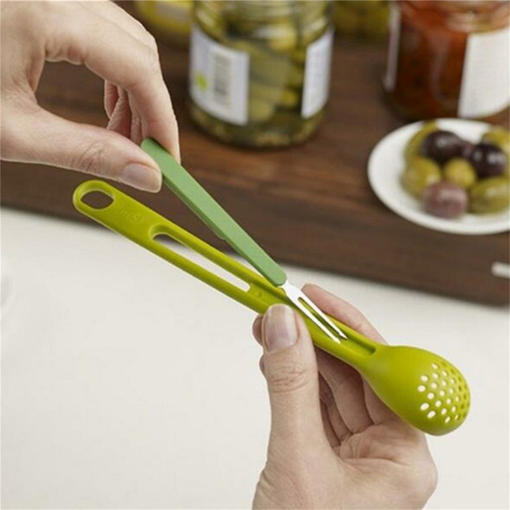 Dosensieb mit langem Griff, Heimgeschirr, Küchenutensilien