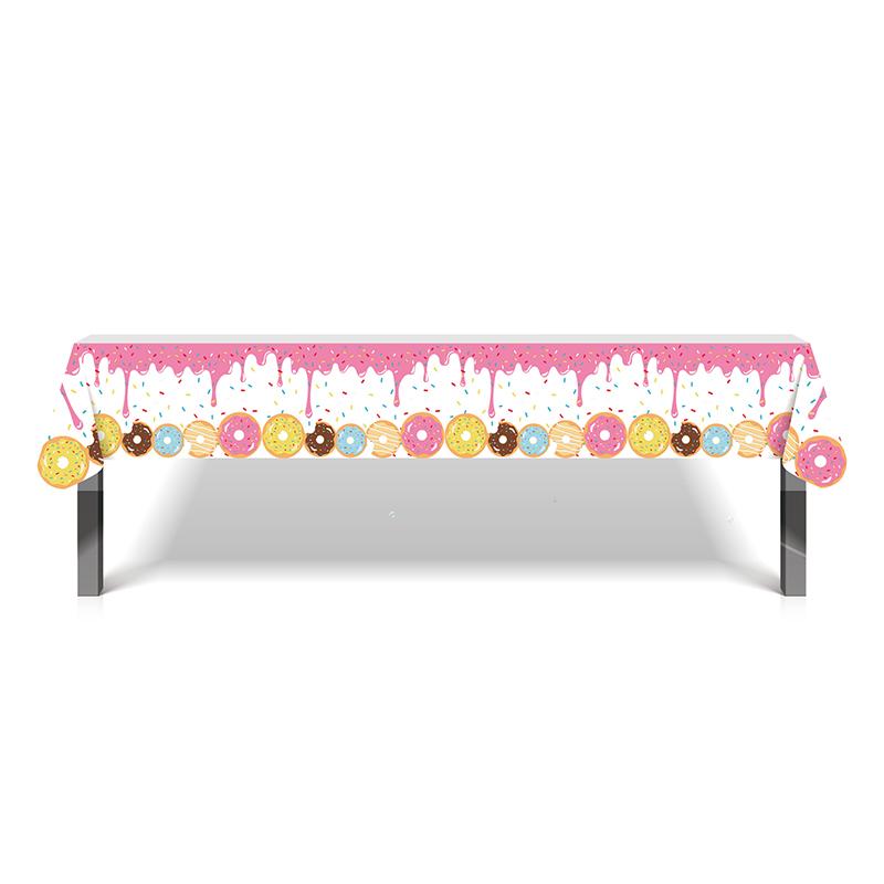 Donut Einweggeschirr Hochzeitsfeier Kindergeschenke Geburtstagsfeier Dekoration Pappteller Becher Luftballons Babyparty Zubehör