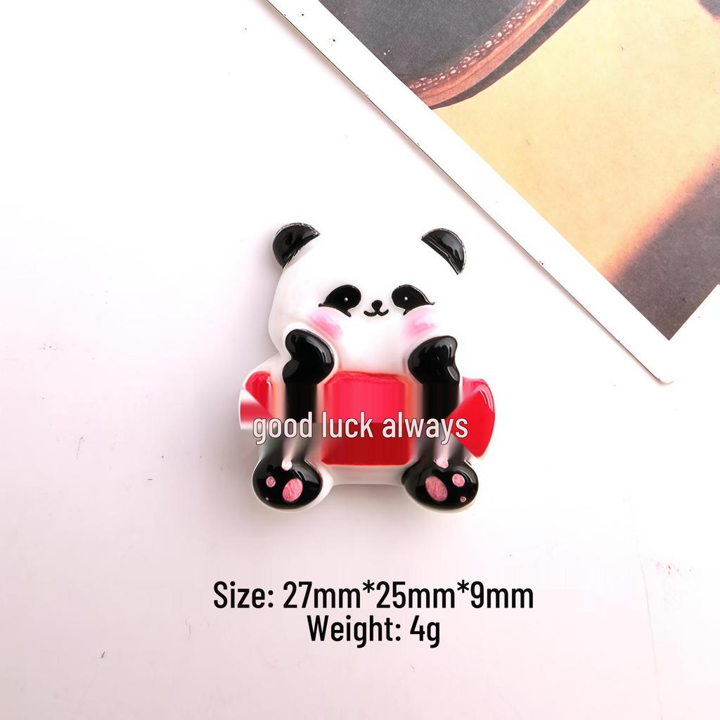 Cartoon Panda National Day DIY Stickers & Hair Accessories Set