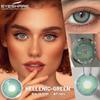 EYESHARE 1 Pair Fashion Eye Contacts Green Colored Pupils for Eyes Natural Blue Color Lenses High Quality Cosmetics Lens