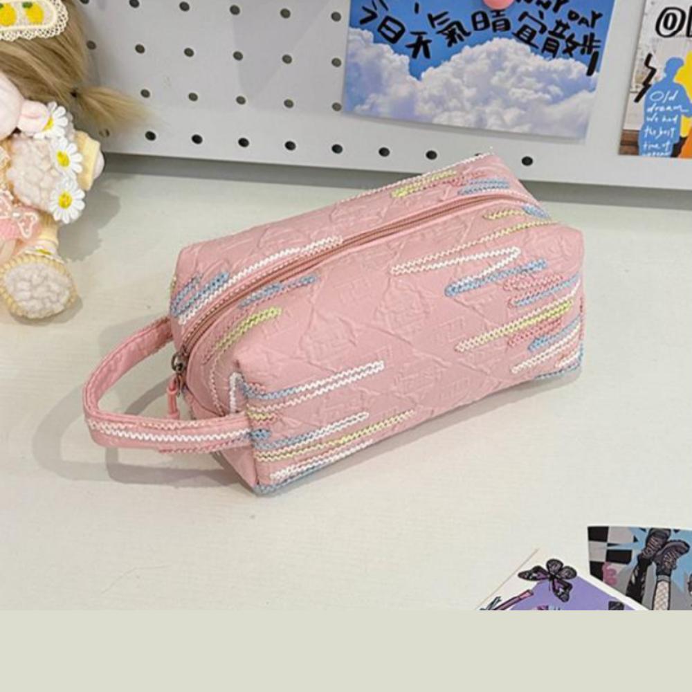 Colorful Cosmetic Pouch Pencil Case Multipurpose Student Bag