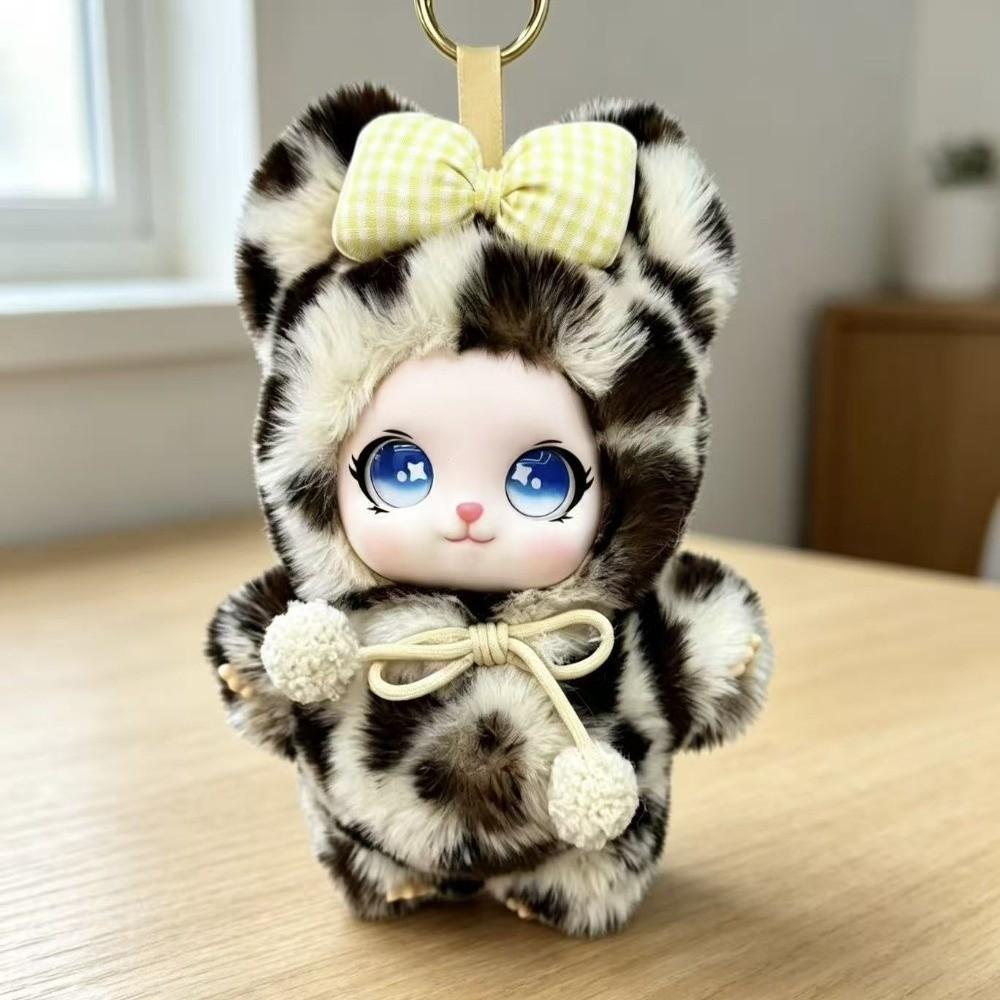 Cartoon Bag Charm Keychain Sparkling Big Eyes Plush Toy Keychain  Jewelry Accessories
