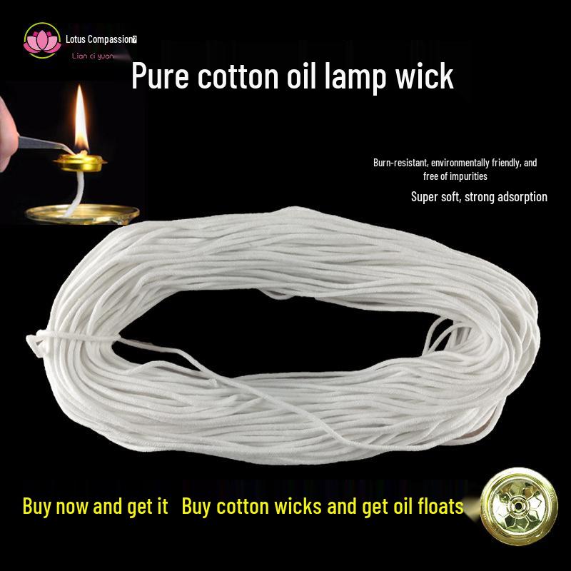 Лампа-светильник «Лотос» с гхи и фитилем - Традиционная вечная лампа для подношений