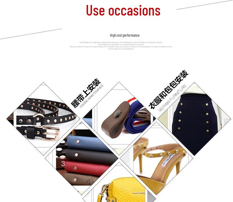 4-12mm DIY Metal Double-Sided Cap Rivet - Decorative Shoe Repair Accessory